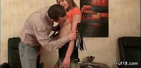  Naughty and kinky bdsm challenge for a sexy teen